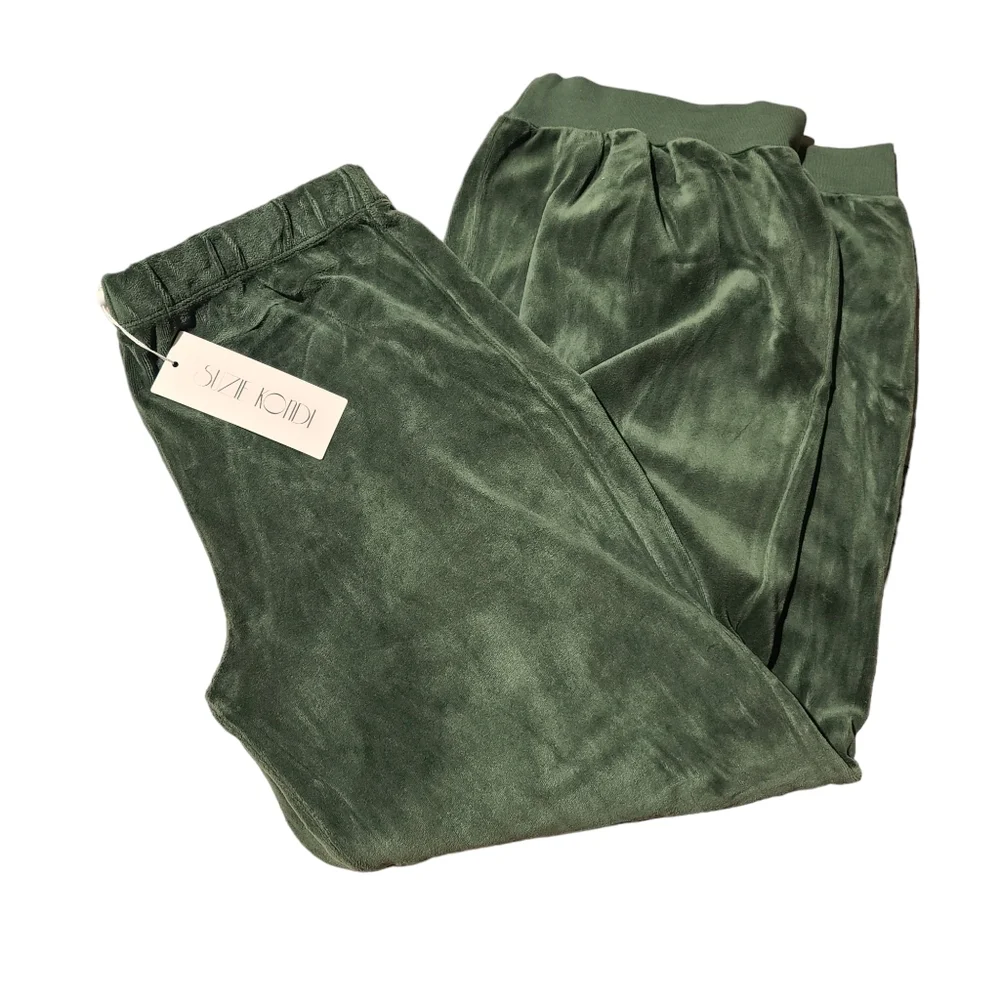 New Suzie Suzi Kondi Tosk High Waist Harem Pants M Dunmore Velour